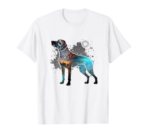 German Shorthaired Pointer Dog Star Moon Zen Galaxy Painting T-Shirt